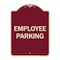 Signmission Designer Series Sign-Employee Parking, Burgungy Heavy-Gauge Aluminum, 24" x 18", BU-1824-9978 A-DES-BU-1824-9978 - alternate 1